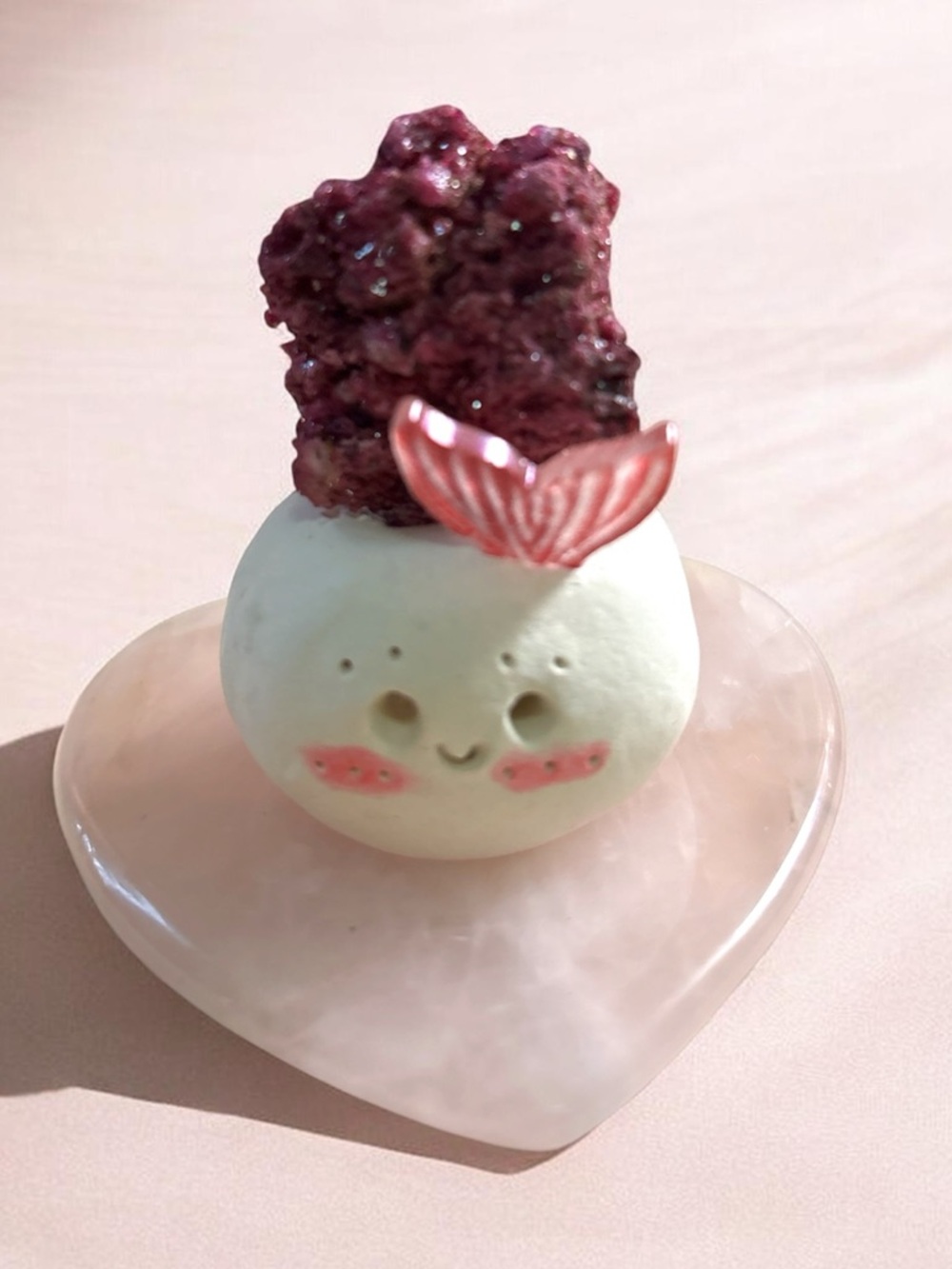 Raw Mica Crystal Dumpling- desk Crystal decor